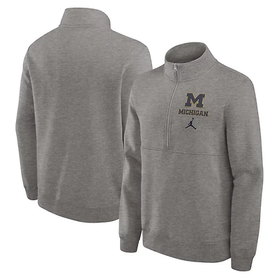 Jordan Brand Michigan Wolverines Primetime Club Half-Zip Sweatshirt