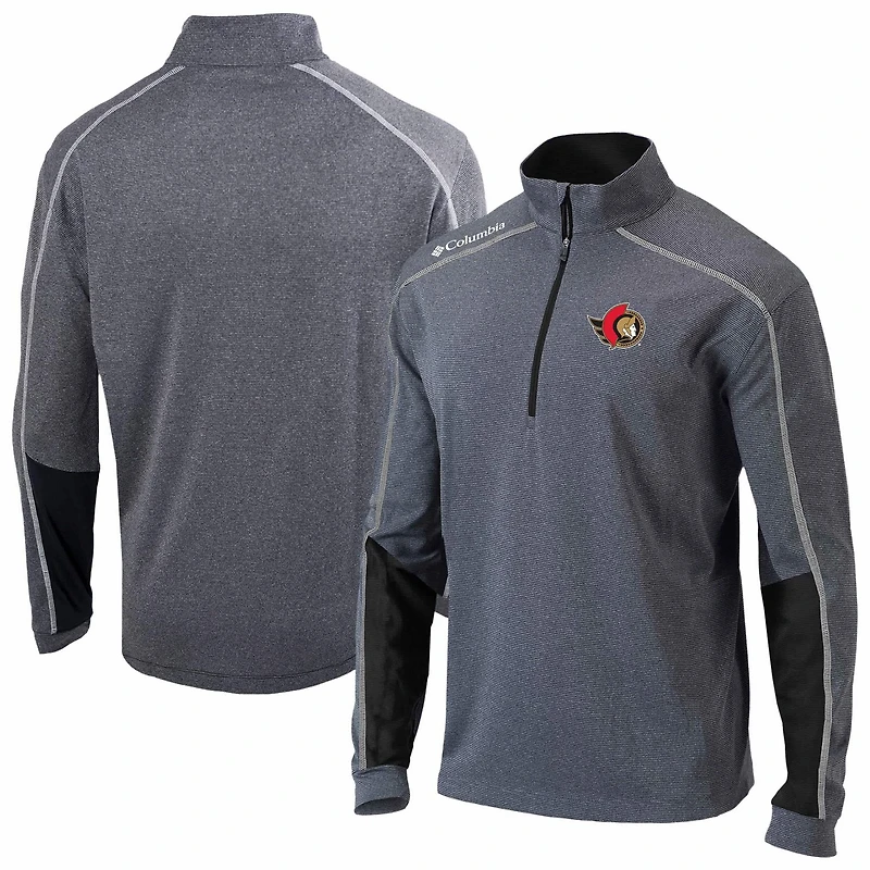 Men's Columbia Ottawa Senators Omni-Wick Shotgun 20 Quarter-Zip Pullover Top