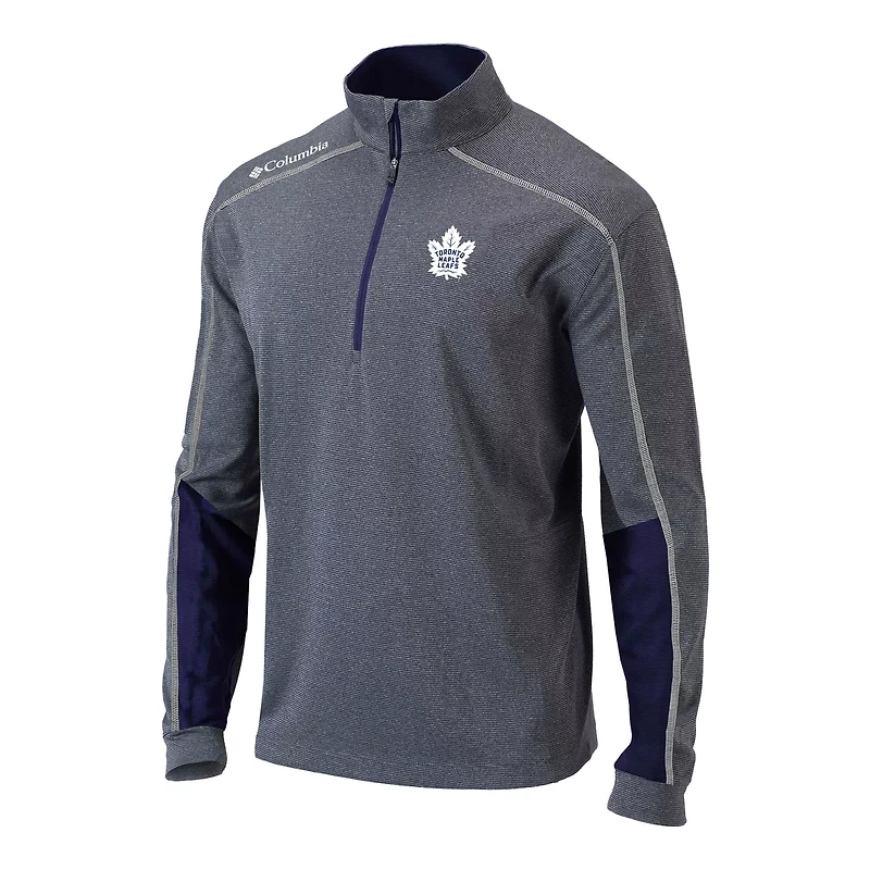 Men's Columbia Toronto Maple Leafs Omni-Wick Shotgun 20 Quarter-Zip Pullover Top
