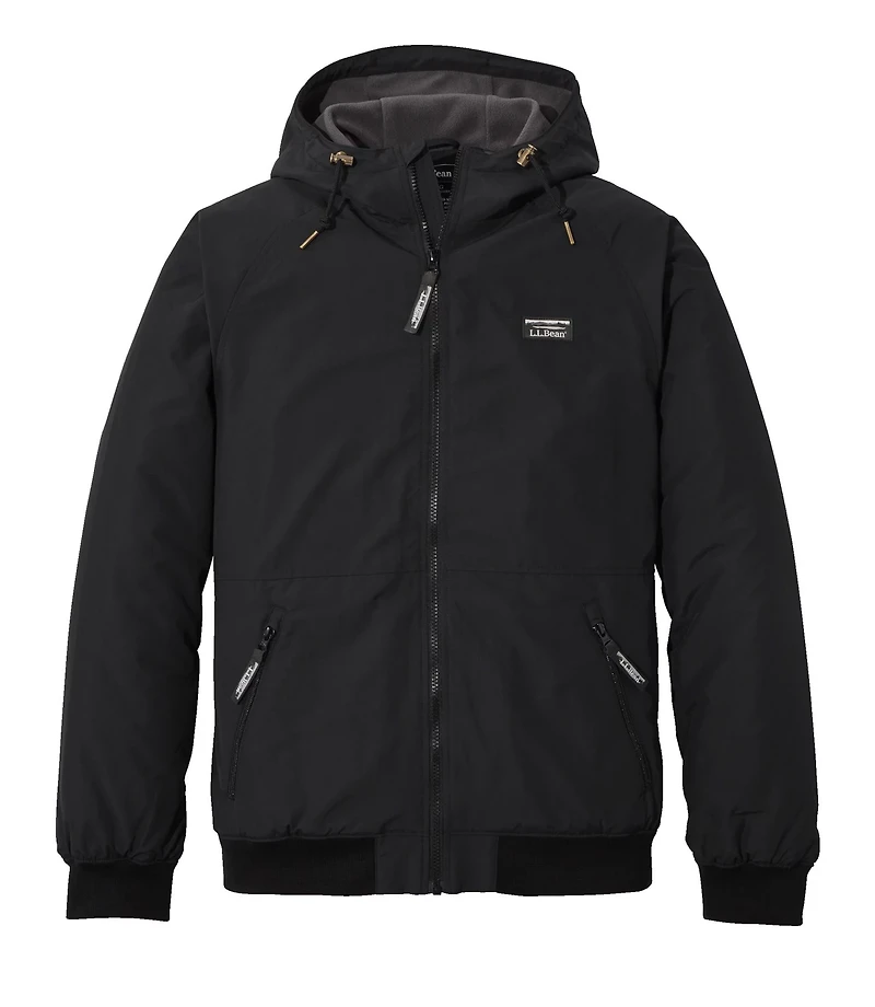 Men's Insulated 3-Season Bomber Hooded Jacket