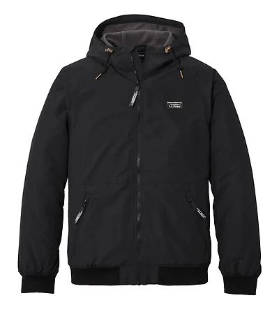 Men's Insulated 3-Season Bomber Hooded Jacket