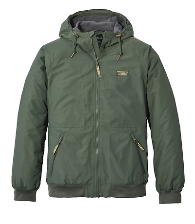 Men's Insulated 3-Season Bomber Hooded Jacket