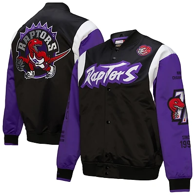 Mitchell & Ness Adults' Toronto Raptors Vintage Team Origins Satin Full Snap Jacket