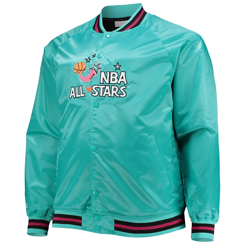 Mitchell Ness Big Tall 1996 NBA All-Star Game Hardwood Classics Satin Full-Snap Jacket