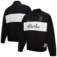 Mitchell  Ness Boston Red Sox Quarter-Zip Pullover Top