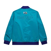 Mitchell  Ness Charlotte Hornets Hardwood Classics Team OG 30 Lightweight Satin Full-Snap Jacket