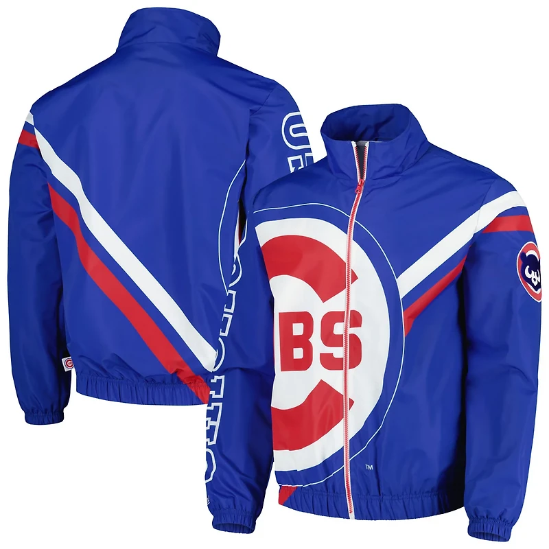 Mitchell  Ness Chicago Cubs Exploded Logo Warm Up Full-Zip Jacket