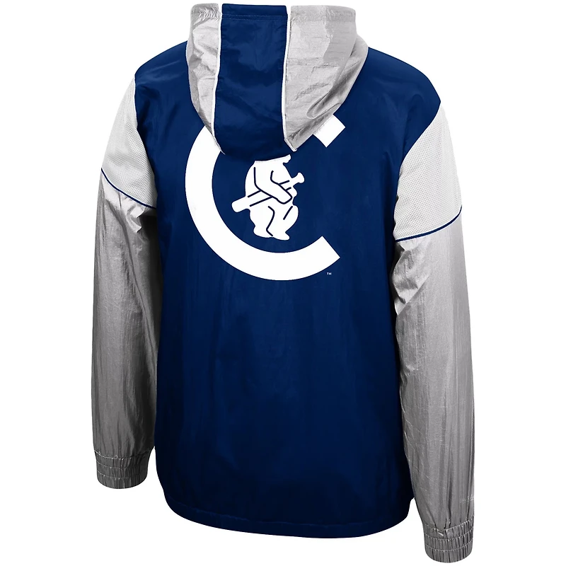 Mitchell  Ness Chicago Cubs Highlight Reel Windbreaker Half-Zip Hoodie Jacket