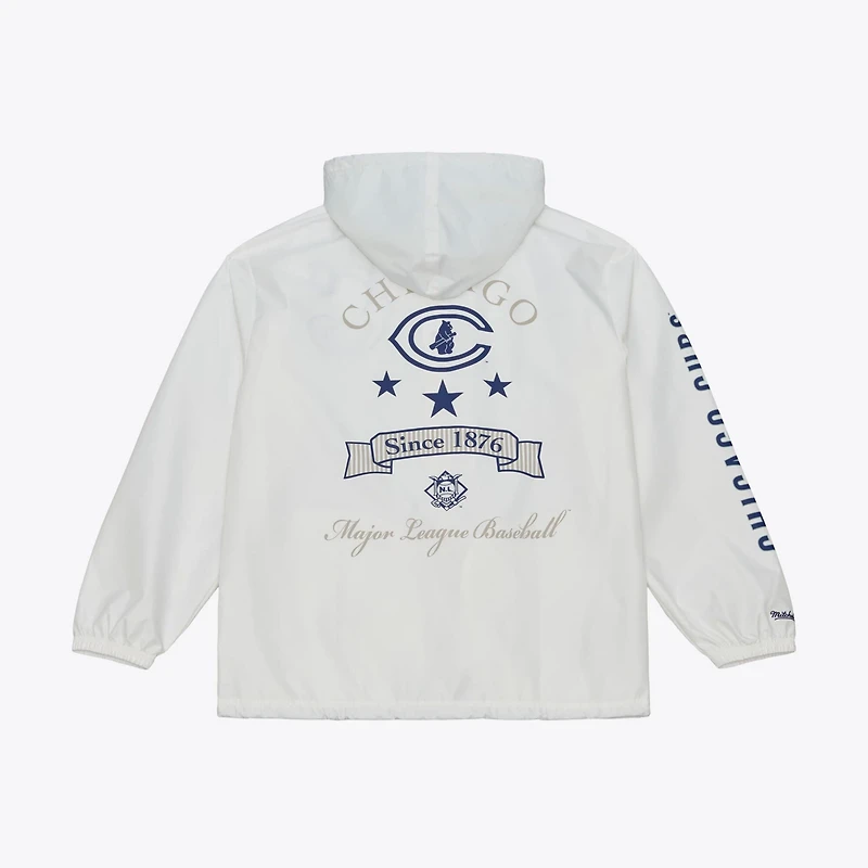 Mitchell Ness Chicago Cubs Yacht Rock Coaches Full-Snap Hooded Windbreaker Jacket
