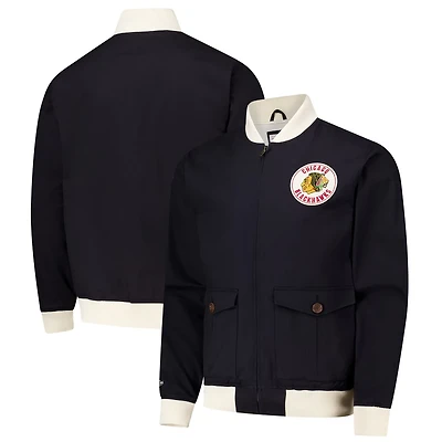 Mitchell Ness Chicago hawks Vintage Coaches Cotton Twill Full-Zip Jacket