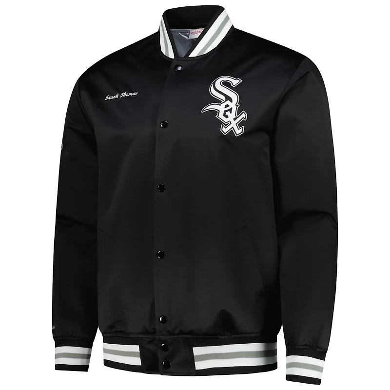 Mitchell  Ness Frank Thomas Chicago White Sox Legends Collection Vintage Satin Full-Snap Jacket
