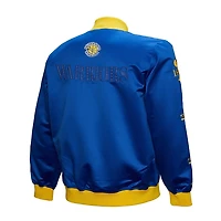 Mitchell  Ness Golden State Warriors Hardwood Classics Team OG 30 Lightweight Satin Full-Snap Jacket
