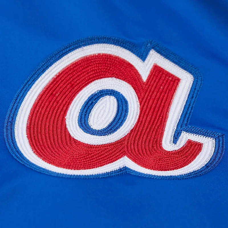 Mitchell  Ness Hank Aaron Atlanta Braves Legends Collection Vintage Satin Full-Snap Jacket