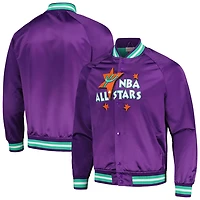 Mitchell  Ness Hardwood Classics 1996 NBA All-Star Game Throwback Wordmark Raglan Full-Snap Jacket