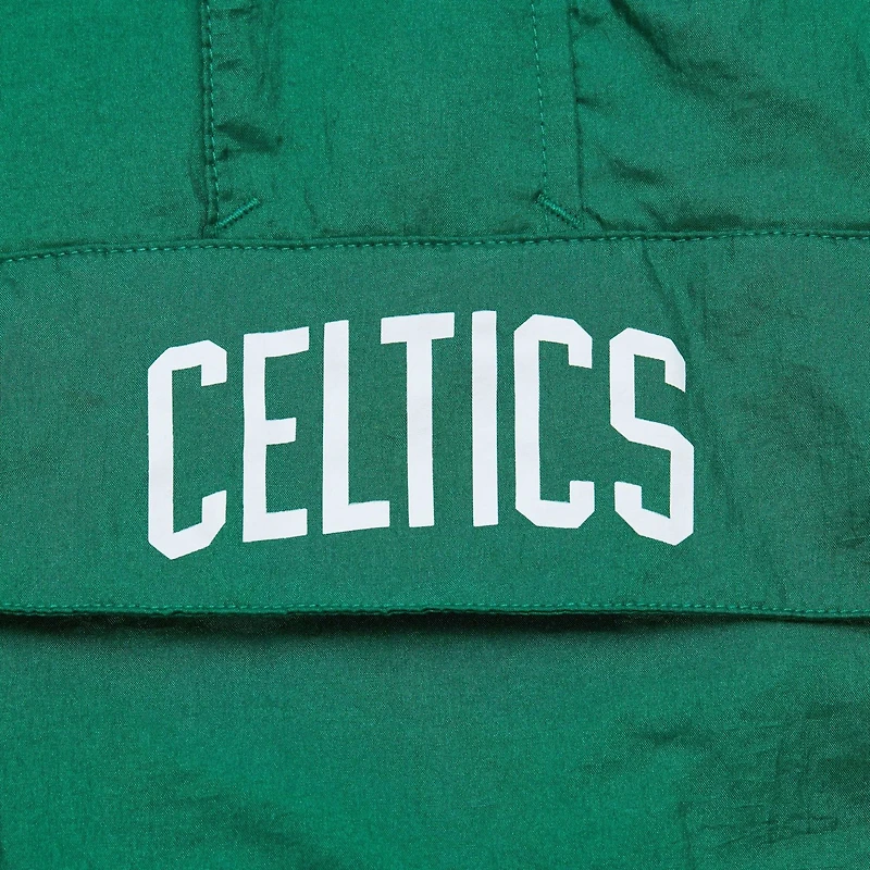 Mitchell  Ness Kelly Boston Celtics Big  Tall Hardwood Classics Team OG 20 Anorak Hoodie Quarter-Zip Windbreaker Jacket