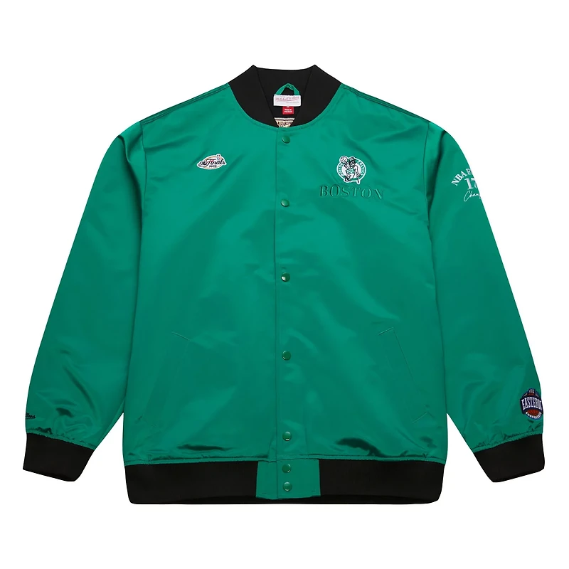 Mitchell  Ness Kelly Boston Celtics Hardwood Classics Team OG 30 Lightweight Satin Full-Snap Jacket
