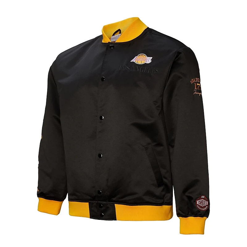 Mitchell  Ness Los Angeles Lakers Hardwood Classics Team OG 30 Lightweight Satin Full-Snap Jacket