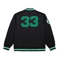 Mitchell  Ness Larry Bird Boston Celtics NBA Legends Full-Snap Satin Jacket