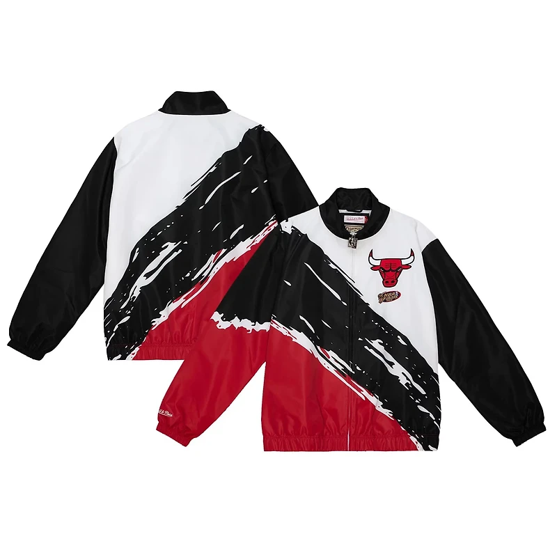 Mitchell & Ness Men’s Chicago Bulls Paintbrush Full-Zip Windbreaker