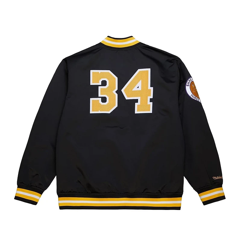 Mitchell & Ness Men’s Los Angeles Lakers NBA Legends Shaquille O'Neal Full-Snap Satin Jacket