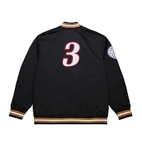 Mitchell & Ness Men’s Philadelphia 76ers NBA Legends Allen Iverson Full-Snap Satin Jacket