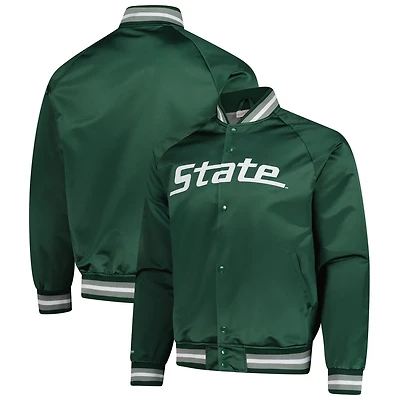 Mitchell  Ness Michigan State Spartans Lightweight Current Logo Satin Full-Snap Jacket