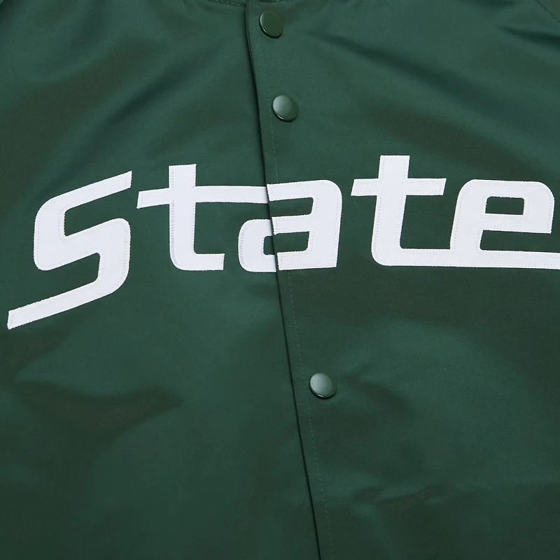 Mitchell  Ness Michigan State Spartans Lightweight Current Logo Satin Full-Snap Jacket