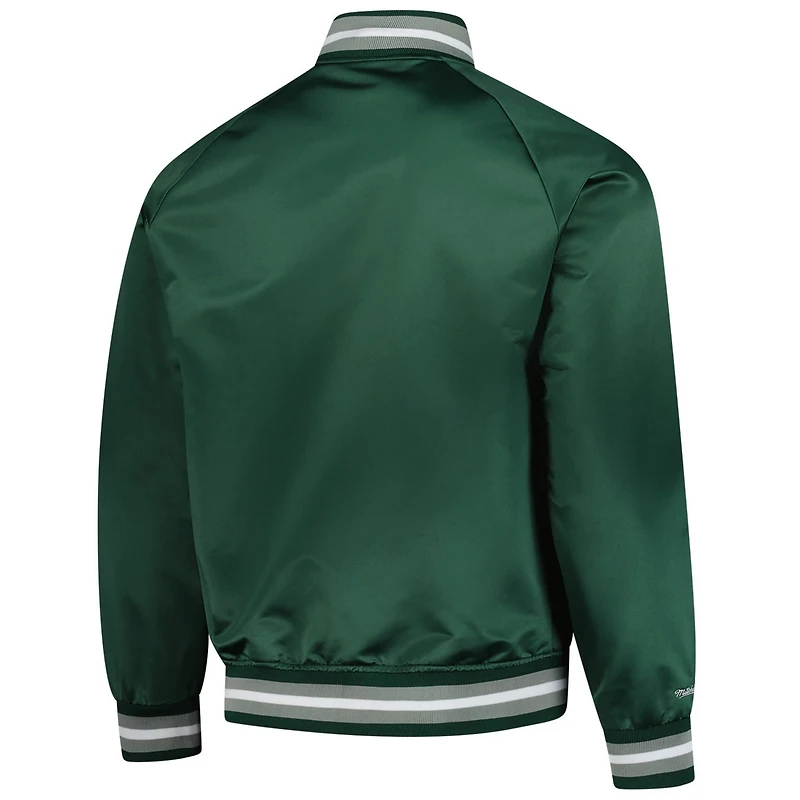 Mitchell  Ness Michigan State Spartans Lightweight Current Logo Satin Full-Snap Jacket