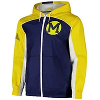 Mitchell  Ness Michigan Wolverines Big Shot Premium Full-Zip Windbreaker