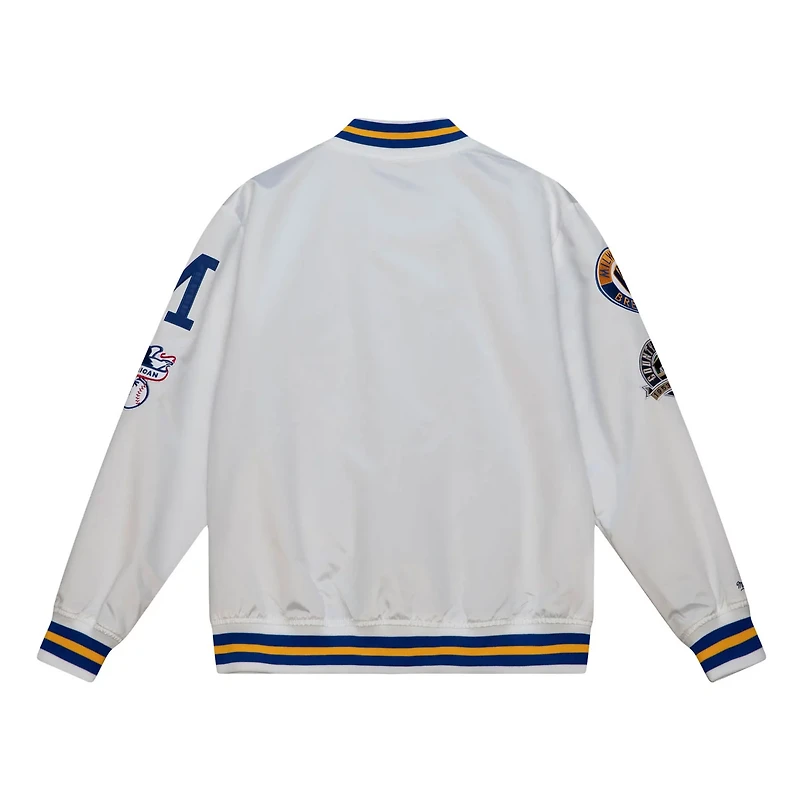 Mitchell  Ness Milwaukee Brewers City Collection Satin Full-Snap Varsity Jacket