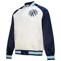 Mitchell  Ness Navy Nashville SC 2025 Jersey Hook Lightweight Satin Raglan Full-Snap Jacket