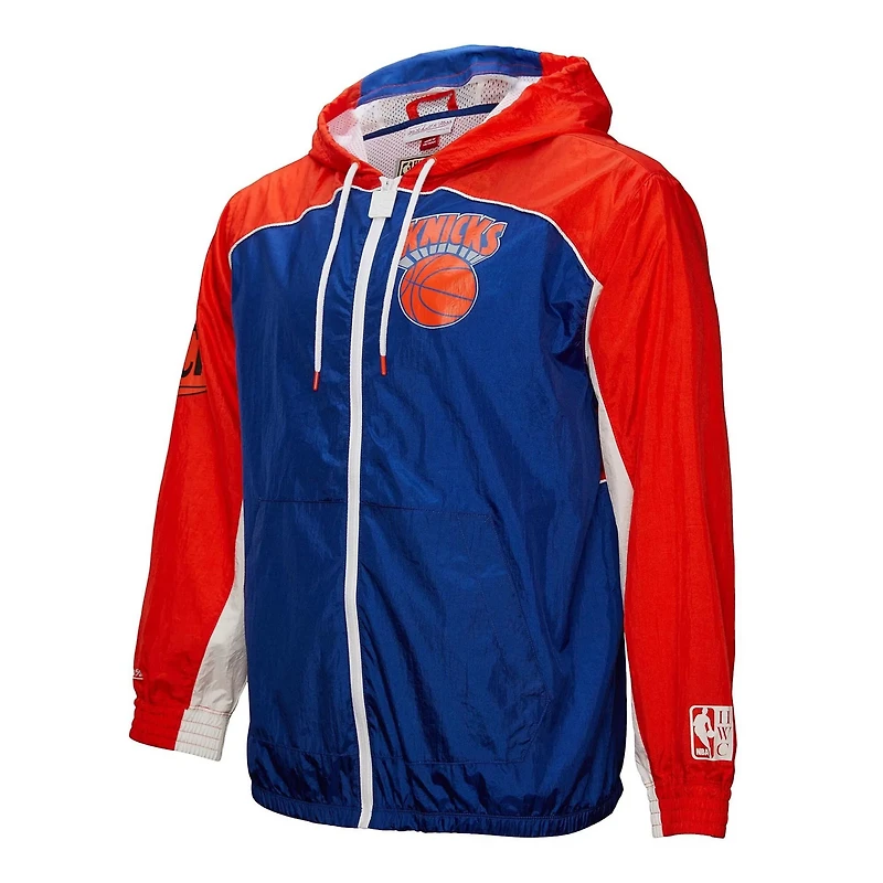 Mitchell  Ness New York Knicks Hardwood Classics Big Shot Premium Full-Zip Windbreaker Jacket