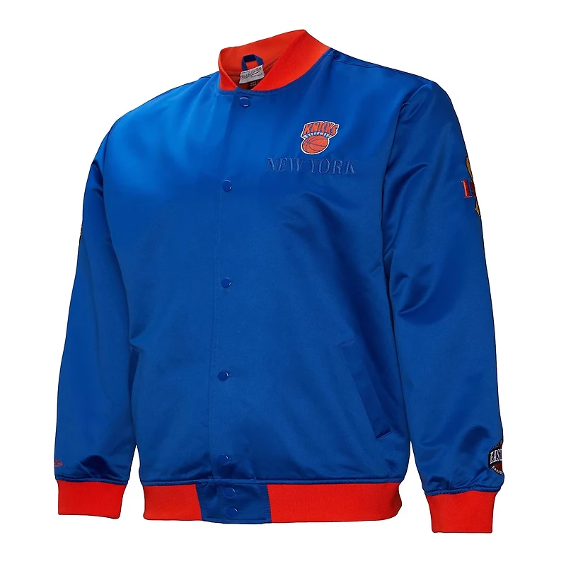 Mitchell  Ness New York Knicks Hardwood Classics Team OG 30 Lightweight Satin Full-Snap Jacket