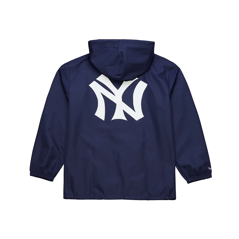 Mitchell Ness New York Yankees Full-Snap Hooded Coaches Jacket