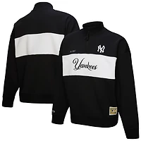Mitchell  Ness New York Yankees Quarter-Zip Pullover Top