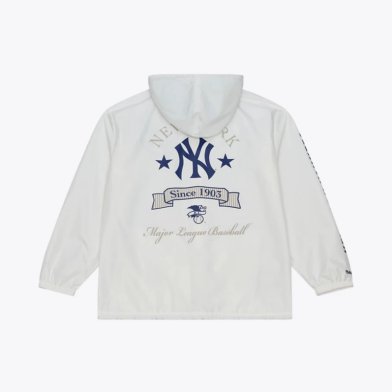Mitchell Ness New York Yankees Yacht Rock Coaches Full-Snap Hooded Windbreaker Jacket