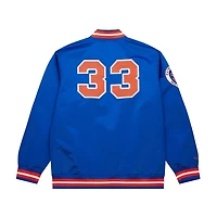 Mitchell  Ness Patrick Ewing New York Knicks NBA Legends Full-Snap Satin Jacket