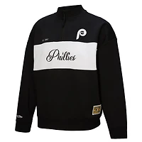 Mitchell  Ness Philadelphia Phillies Quarter-Zip Pullover Top