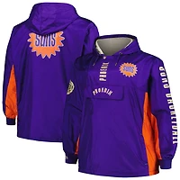 Mitchell  Ness Phoenix Suns Big Tall Hardwood Classics Team OG 20 Anorak Hoodie Quarter-Zip Windbreaker Jacket