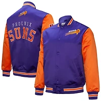 Mitchell  Ness Phoenix Suns Hardwood Classic Primetime Full-Snap Satin Jacket