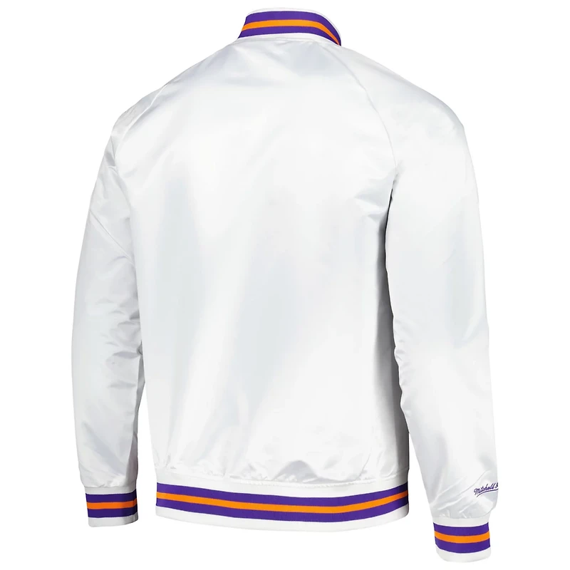 Mitchell  Ness Phoenix Suns Hardwood Classics Throwback Wordmark Raglan Full-Snap Jacket