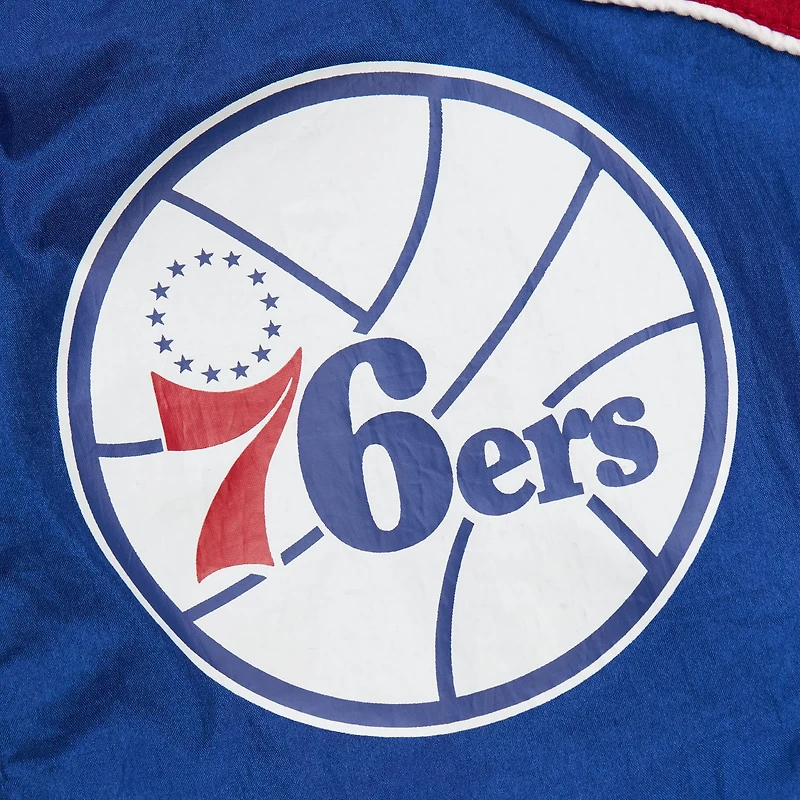 Mitchell Ness Red Philadelphia 76ers Hardwood Classics Big Shot Premium Full-Zip Windbreaker Jacket