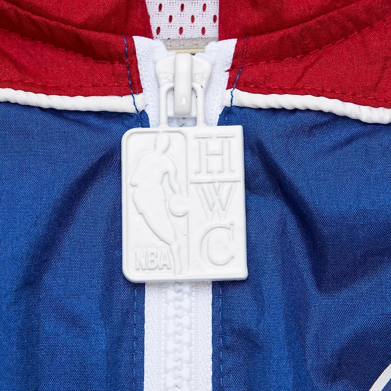 Mitchell Ness Red Philadelphia 76ers Hardwood Classics Big Shot Premium Full-Zip Windbreaker Jacket