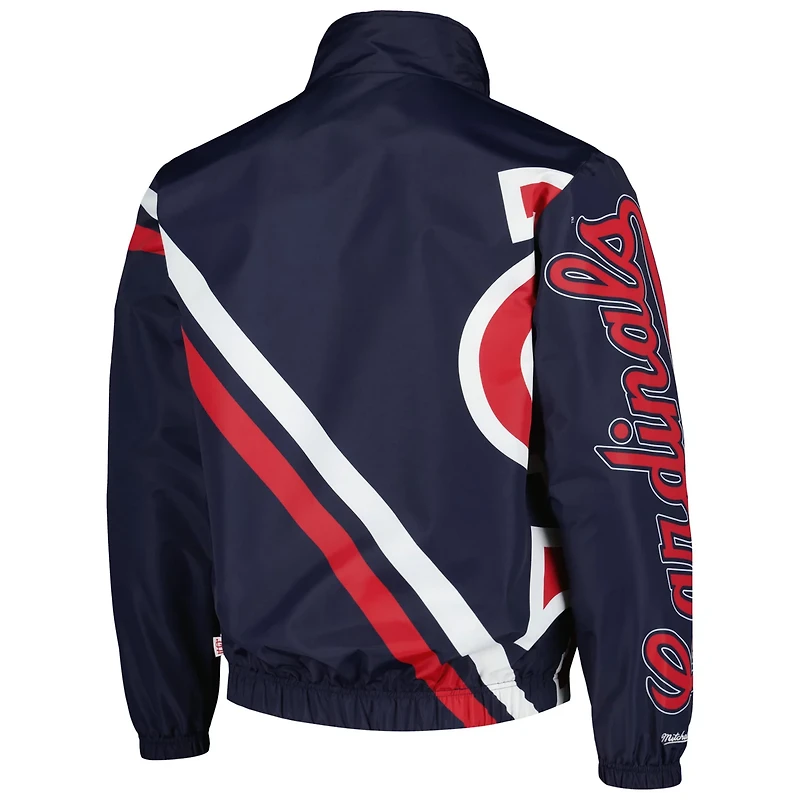 Mitchell  Ness St Louis Cardinals Exploded Logo Warm Up Full-Zip Jacket