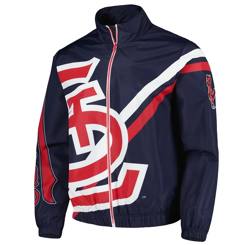 Mitchell  Ness St Louis Cardinals Exploded Logo Warm Up Full-Zip Jacket