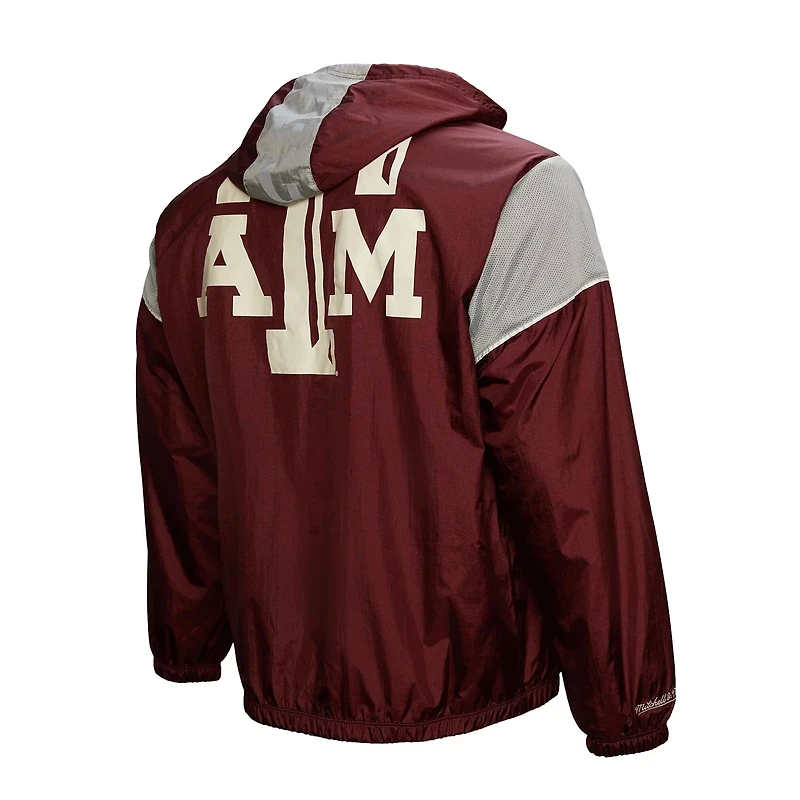 Mitchell  Ness Texas AM Aggies Team 30 Anorak Half-Zip Hoodie