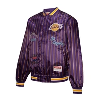 Mitchell & Ness X Dannijo Women's Los Angeles Lakers Satin Full-Snap Jacket