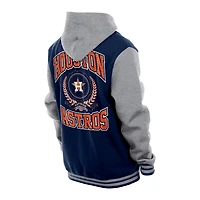 New Era Houston Astros Throwback Prep Full-Snap Hoodie Jacket
