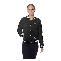 New Era Women’s New York Liberty Throwback Varsity Fleece Full-Snap Jacket