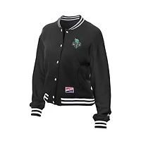 New Era Women’s New York Liberty Throwback Varsity Fleece Full-Snap Jacket